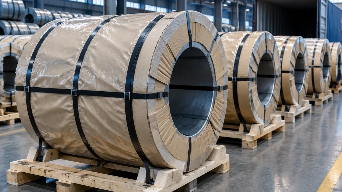 Seaworthy packing for SPCC cold rolled furniture coil