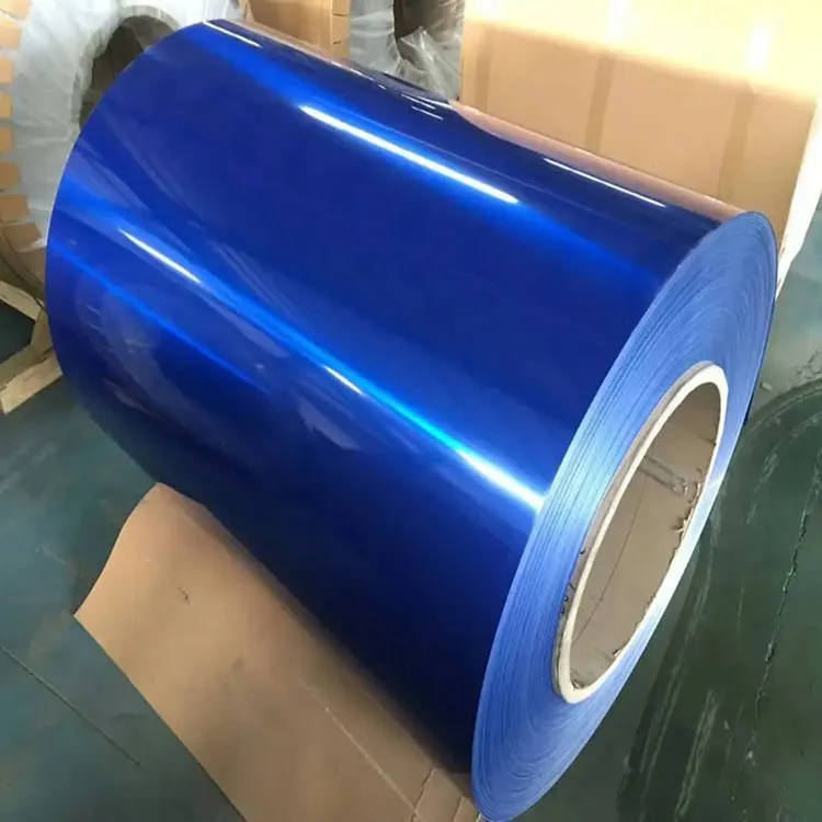 PPGI / PPGL Color-Coated Steel Coil — PE / PVDF on GI or GL vista del embalaje